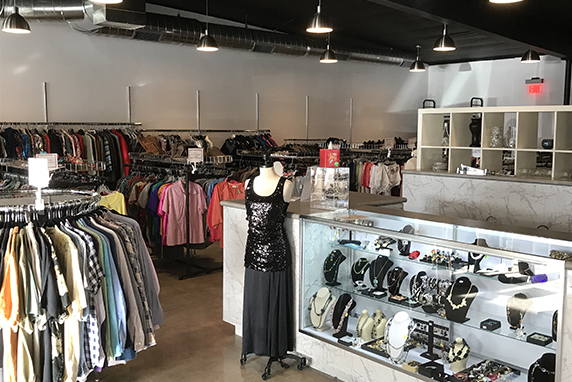 Interior photo of the Carlsbad CRC Resale Store